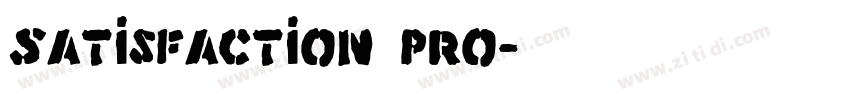 Satisfaction Pro字体转换
